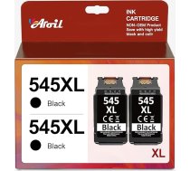 Aroil PG-545XL Black priekš Canon printeru kasetnes 545 XL melnā krāsā, kas paredzēta Pixma MX495 TR4550 TS3350 TS3150 TR4551 MG3050 MG2555s MX490 TS3151 MG2550s MG2950 MG2950S MG3050 1 (2 melni iepakojumi)