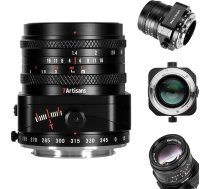 7artisans 50 mm F1.4 Tilt Shift objektīvs pusformāta APS-C ar lielu atvērumu Prime Tilt portretu objektīvs Sony E Mount Alpha a7 a7II a7III a7R a7RII a7RIII a7RIV a7S a7SII a9 a7C (melns)