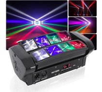 LED skatuves gaisma LED Spider Moving Head RGBW Party Light Mūzikas kontrolēta DJ kontrolieris 512 Dmx Light bāra kluba pusei Disco deju grīdas LED skatuves šovs