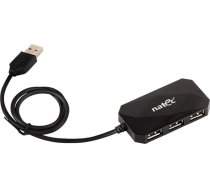 Sakabs usb 4 pieslēgvietu lokstes usb 2.0 melns