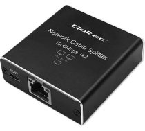 Sadalītājs mini komutators 1x2 porti rj45 | 1000mbps | usb-c| alumīnija