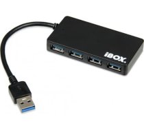 Centrmezgls usb 3.0 4 porti, plāns iuh3f56 melns