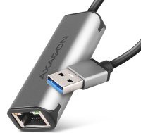 Axagon Ade-25r tīkla karte 2.5 gigabit ethernet, realtek 8156, usb-a 3.2 gen 1, automātiska uzstādīšana, pelēka