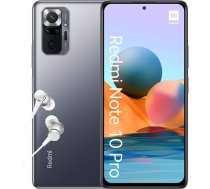 Xiaomi Redmi Note 10 Pro viedtālrunis 6+128 GB, 6,67 collu 120 Hz AMOLED DotDisplay, Snapdragon 732G, 108 MP Quad kamera, 5020 mAh, Onyx Grey (AK versija + 2 gadu garantija)