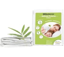 Bedecor Double Pack matrača aizsarglīdzeklis 140 x 200 cm Ūdensnecaurlaidīgs elpojošs bambusa matrača pārvalks Ūdensnecaurlaidīgs matrača aizsargs