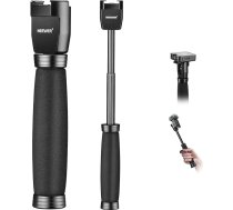 NEEWER 8,7 collu/22 cm teleskopiskais intervijas mikrofona rokturis Wireless Go, Lavalier video mikrofona rokas adapteris ar aukstiem apaviem, saderīgs ar RODE Wireless Go II DJI Mic CM22, MS003