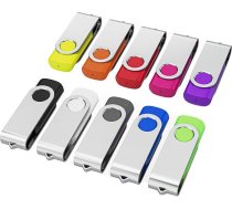 WOOOLKEN USB zibatmiņas karte 8 GB, 10 gab., 2.0 Memory Stick, grozāma, datu glabāšanai, metāla atmiņas zibatmiņas Flash Drive USB zibatmiņas, 10 gab., 10 gab. (10 krāsas)