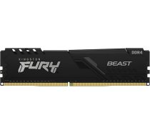 Kingston FURY Beast 8GB 2666MHz DDR4 CL16 galddatora atmiņa, viens modulis KF426C16BB/8