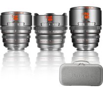 7artisans 10 mm/16 mm/25 mm T2.1 kino objektД«vu komplekts, kas saderД«gs ar Fuji X-Mount, priekЕЎ FUJIFILM X-S20/X-T5/X-H2/X-T4/X-H2S/X-T3/X-S10 (titДЃna pelД“ks)