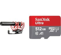 RØDE VideoMic NTG Premium USB/kameras mikrofons un SanDisk Ultra Android microSDXC UHS-I atmiņas karte 512GB + adapteris