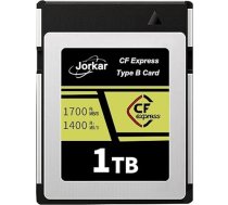 Jorkar CFexpress B tipa 1TB zelta atmiņas karte Nikon Z6/Z7/Z9/D6/D5/D850/D500, Canon EOS-1DX/C300/C300/C500/R5 R5C R3, Panaso GH6/S1/S1R/S1K, DJI Ronin 4D, līdz 1700MB/s 8K 4K