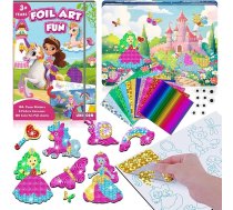 CutteeyFyry Folija Fun bērniem, Vienradzis un princese Folija Māksla bērniem, amatniecības komplekti meitenēm vecumā no 3 līdz 10 gadiem, bērnu aktivitāšu komplekti, ceļojumu rotaļlieta, Ziemassvētku, dzimšanas dienas, Lieldienu dāvanas