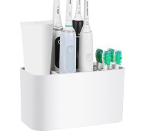 Linkidea Elektriskās zobu birstes turētājs dušai, plastmasas zobu birstes turētājs, pašlīmējošs/galda, elektriskās zobu birstes statīvs, saderīgs ar Oral-B iO Series, Philip Sonicare