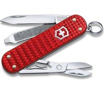 VICTORINOX Classic Precious Alox kabatas nazis ar 5 funkcijām, šķēres, skrūvgriezis, atslēgu piekariņš, dāvanu kastīte, ikoniski sarkans