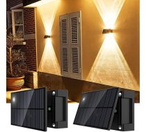 Talwei Saules sienas apgaismojums ārā Pack of 2 Up and Down Lights Saules gaisma āra LED apgaismojumam Ūdensizturīgs sienas apgaismojums Sienas bezvadu ūdensizturīgs žoga apgaismojums ceļam garāžai