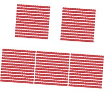 STOBOK 5 komplekti Blackboard Flīzes Scrapbook čeku grāmatas sienas apdare Balta tāfele Magnētiskā sienas uzlīme Dekoratīvā malas apdare Apdares malas nomaināms Pin Board Edge PVC Soft Magnetic Red 12 gab. x 5