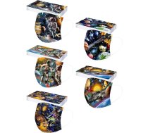 Wtinfer Pack of 50/100 sejas maska Bērnu vienreizlietojamās 3-slāņu mutes un deguna aizsardzība Daudzfunkcionāla šalle Bandana Putekļu necaurlaidīgs mutes pārklājs Elpojošs mutes un deguna pārklājs Šalles, Z31, l