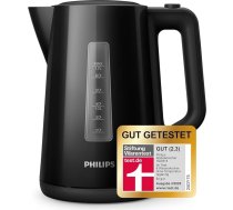 Philips tējkanna - 1,7 l ietilpības ar kontroles indikatoru, Pirouette pamatne, melna (HD9318/20)