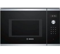 Bosch BEL554MS0 6. sērijas iebūvējamā mikroviļņu krāsns / 900 W / 25 L / Pagrieziena galds 31,5 cm / Kreisais durvju šarnīrs / Nerūsējošais tērauds / AutoPilots 8 / Grila funkcija