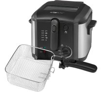Clatronic FR 3649 Fryer 1600 W 2,5 L eļļas tauku ietilpība Nepārtraukti regulējams termostats 130 °C - 190 °C Nerūsējošais tērauds Pielietojums Melns