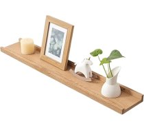 Gieanoo Koka attēlu plaukts, 50 cm, lauku ozola masīvs, peldošais plaukts, sienas plaukts, garšvielu plaukts, piekaramais plaukts viesistabai, guļamistabai, bērnu istabai