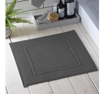 Drift Home - Vannas paklājiņš (50x50cm) - Mīksts un absorbējošs - 550 gsm augstas kvalitātes vannas istabas paklājiņš - Ilgtspējīga kokvilna (BCI) - Pārstrādāts, mazgājams veļas mazgājamā mašīnā - Vannas paklājiņš Grey Charcoal -