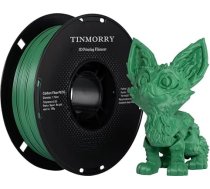 Oglekļa šķiedras PETG pavediens 1,75 mm, PETG CF 3D printera pavediens, saderīgs ar Bambu LAB/Creality K1C / QIDI MAX3 / Prusa MK4 FDM 3D printeri, 1 kg, 1 spole, zaļš