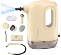 Tvaika tīrītājs, rokas tvaika tīrītājs ar 8 piederumiem, 1200 W tvaika tīrītāja bāze, rokas tvaika tīrītājs ar 300 ml tvertni, 3 bāru tvaika spiediens, tvaika tīrītājs mēbelēm, paklājiem,