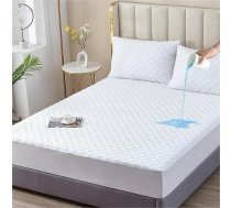 Karaļa izmēra matrača pārvalks 40 cm īpaši dziļš ūdensnecaurlaidīgs karalis Stepēts matrača pārvalks Premium ar mikrošķiedras pildījumu (karalis, 150 x 200 x 40 cm)