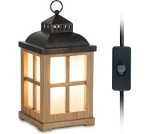 Elektriskais eļļas deglis vaskam: Koka sveces sildītāja galda lampa ēteriskajām eļļām Aromatizēta sveces smaržīgā eļļa Telpu aromāts Mājas apdare Lauku mājas stils