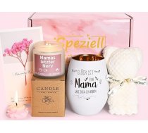 Dāvanas mammai, dzimšanas dienas dāvana mammai, dāvanu komplekts mammas dzimšanas dienā ar tējas gaismas turētāju, smieklīga svece, labākā mammas dāvana no meitas dēla