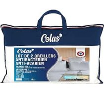 COLAS NORMAND Anti-ite un antibakteriāls pūkains spilvens 50 x 70 cm Ilgstoša iedarbība Perfekta higiēna Mīksts un ērts Mazgājams Balts