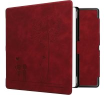 kwmobile Hülle saderīgs ar Amazon Kindle Scribe (2024) Hülle - Māksliniecisks vāks - Pusteblume Love Dunkelrot
