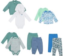 Hanes zīdaiņu un mazuļu Flexy Soft 4-Way Stretch trikotāžas un vilnas drēbju drēbju skapis dāvanu komplekts