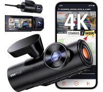 VANTRUE N4 Pro 5G WiFi Car Dash Cam, 4K+ 1080P+ 1080P/3 HDR, STARVIS 2 Dash Cam privātuma režīmi un buferis, IR zvaigžņu nakts redzamība, balss komandas, GPS, 2,45 collas, max 512 GB