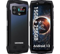 DOOGEE Smini āra viedtālrunis Android 13, Helio G99 15GB RAM + 256GB ROM (TF 2TB), Mini āra mobilais tālrunis bez līguma, 4,5 collu QHD+, 50MP + 8MP, 3000mAh celtniecības mobilais tālrunis,