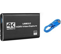 Tiardey 4K video ierakstīšanas karte HDMI USB 3.0 video ierakstītājs 1080P spēļu ierakstīšanai