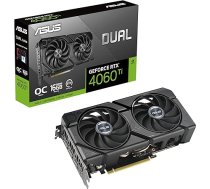 ASUS Dual GeForce RTX 4060 Ti EVO OC Edition 16GB GDDR6 spēļu grafikas karte (Nvidia GeForce RTX4060Ti EVO DLSS 3, PCIe 4.0, 1x HDMI 2.1a, 3x DisplayPort 1.4a, DUAL-RTX4060TI-O16G-EVO)