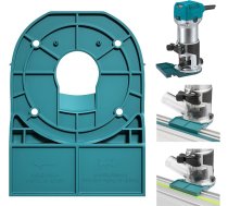 Zils sliedes zāģa sliedes adapteris Makita/Festool vadotnei Makita 18V RT0701C XTR01Z DRT50 RT0700C malu vadotnes adapteris, saderīgs ar frēzi Makita 18V RT0701C XTR01Z DRT50