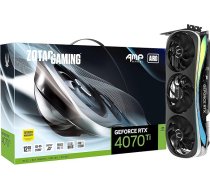 Zotac Gaming GeForce RTX 4070 Ti AMP Extreme AIRO DLSS 3 12GB GDDR6X 192-bit 21Gbps PCIE 4.0 spēļu grafiskā karte, IceStorm 2.0 uzlabota dzesēšana, Spectra 2.0 RGB apgaismojums, ZT-D40710B. - 10P