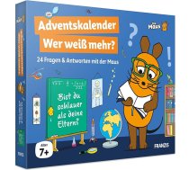 Die Maus Adventes kalendārs "Wer weiß mehr?" [Vācu valoda] 24 jautājumi un atbildes