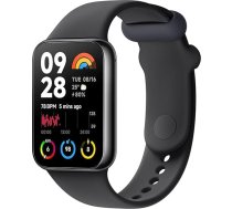 Xiaomi Smart Band 8 Pro fitnesa trenažieris, 1,74 collu AMOLED displejs, līdz 20 dienu akumulators, 5ATM, SpO2 izsekošana, miega un pulsa monitorings, 150+ treniņu režīmi, soļu skaitītājs, melns