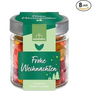 Priecīgus Ziemassvētkus augļu košļājamā gumija dāvanu burciņā 120 g Cute Gummy lācīši Ziemassvētku laikā Adventes kalendārs Dāvana Augļu košļājamā gumija Dāvana visai ģimenei