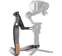 SMALLRIG rokturis, siksnas rokturis ar plecu siksnu, kas samazina svaru, DJI RS4 / RS 4Pro / RS 2 / RS 2 / RS 3 / RS 3 Pro, QD ātrās atbrīvošanas stiprinājums, aukstā kurpīte, 3/8 collas - 16 pozicionēšanas atveres, piemērots ARRI - 4383