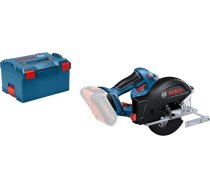 Bosch Professional 18V System Akku-Metall Kreissäge GKM 18V-50 (ātrāks darba izpildījums, mazāka izmēra un biezums, Kreissägeblatt, bez Akkus Ladegerät, in L-BOXX)