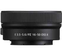 Sony E PZ 16-50mm F3.5-5.6 OSS II kompakts APS-C standarta jaudas tālummaiņas objektīvs, piemērots A6700, A6600, A6400, A6100, ZVE10, E-Mount (SELP16502)