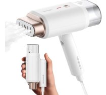 Newbealer Tvaika taisnotājs, 1200 W tvaika birste, 2 tvaika līmeņi, kreklu gludinātājs, 20 s ātra sildīšana, 180 ml, salokāms un pārnēsājams tvaika gludeklis ar pretkarstuma cimdu ceļošanai un lietošanai mājās, balts