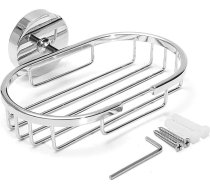 GDrems Nerūsējošā tērauda sienas ziepju trauku turētājs vannas istabas dušai, vannas istabas tualetes ziepju krājkasīte, hroma apdare (stainless_steel)