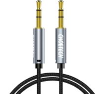 Audio kabelis AUX uz skaļruni 2x mini jack 3,5 mm male 1,2 m - melns