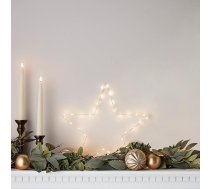 Lights4fun LED zvaigžņu logu rotājums Ziemassvētku logu rotājums Timer Baterijas darbināms 35 cm Gaismas zvaigznes Bērnu istaba LED zvaigzne Baterijas darbināms zvaigžņu logs Izgaismots ar bateriju